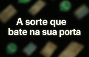 Imagem do grupo de WhatsApp Sorte que bate na porta