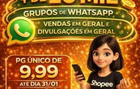 Imagem do grupo de WhatsApp 9,99 Lista + de 20mil grupos de whatsapp