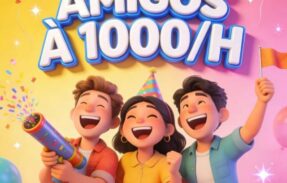 Imagem do grupo de WhatsApp Amigos a 1000/H